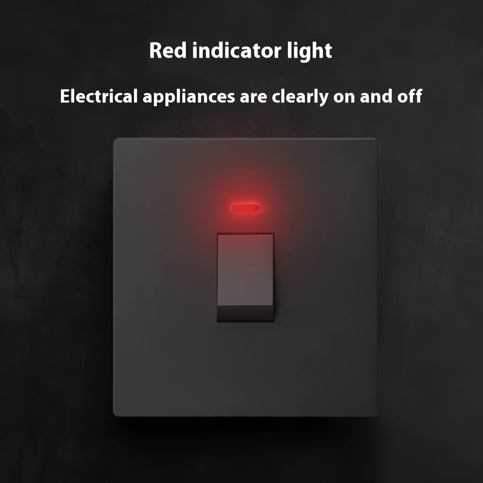 High-current illuminated switch socket for water heaters and air conditioners in gold, grey or white
