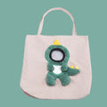 Canvas pet carrier bag with safety zippers and adjustable elastic side opening for dog or cat