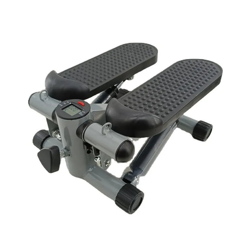 Silver grey hydraulic mini treadmill waist slimming machine with pedal design