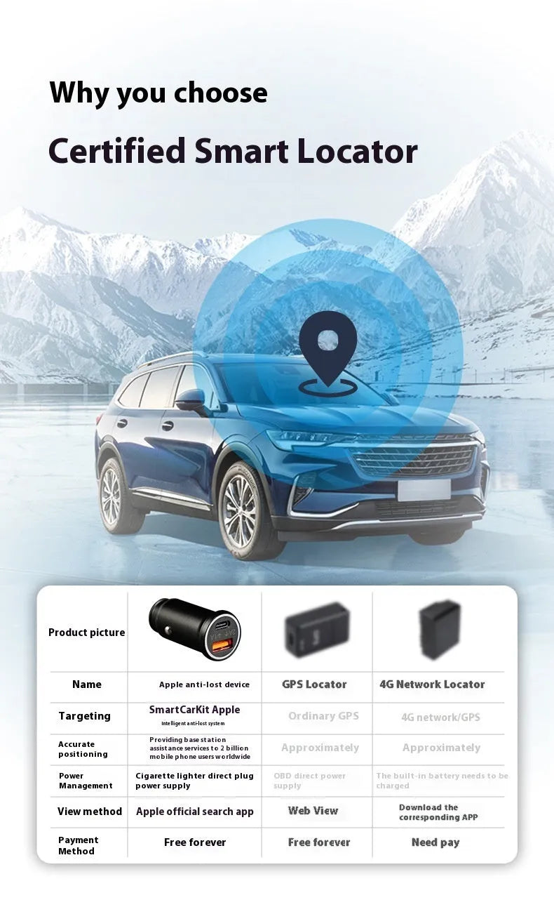 Black car charger GPS locator device for OBD-II port vehicle tracking.