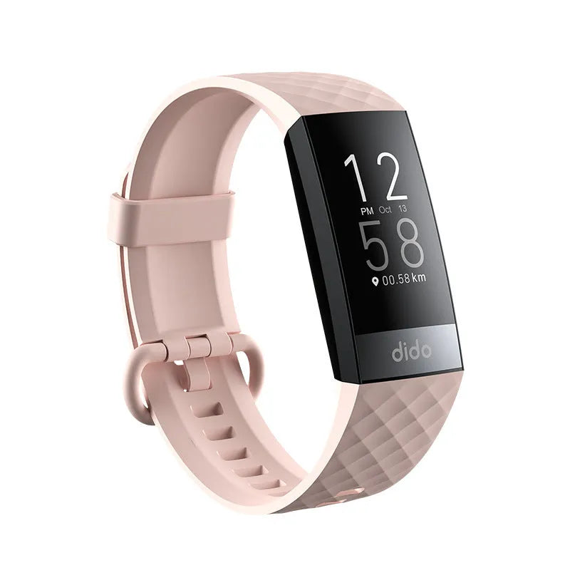 Y6 Black smart bracelet watch with a 1.1-inch screen for health monitoring.