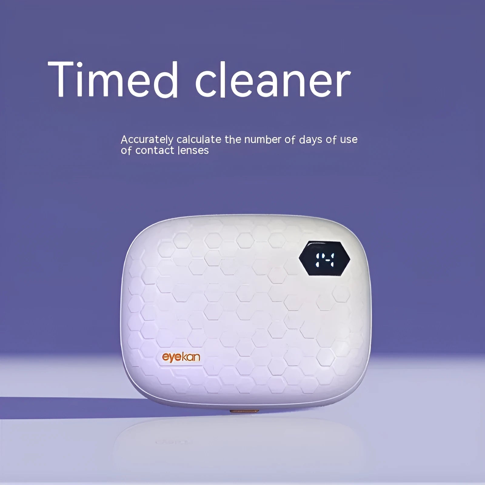 Automatic ultrasonic cleaning machine for invisible glasses in pearl white colour