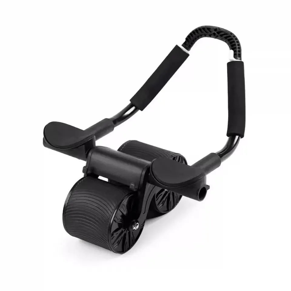 Automatic rebound abdominal wheel with lock edge yoga mat for core exercises