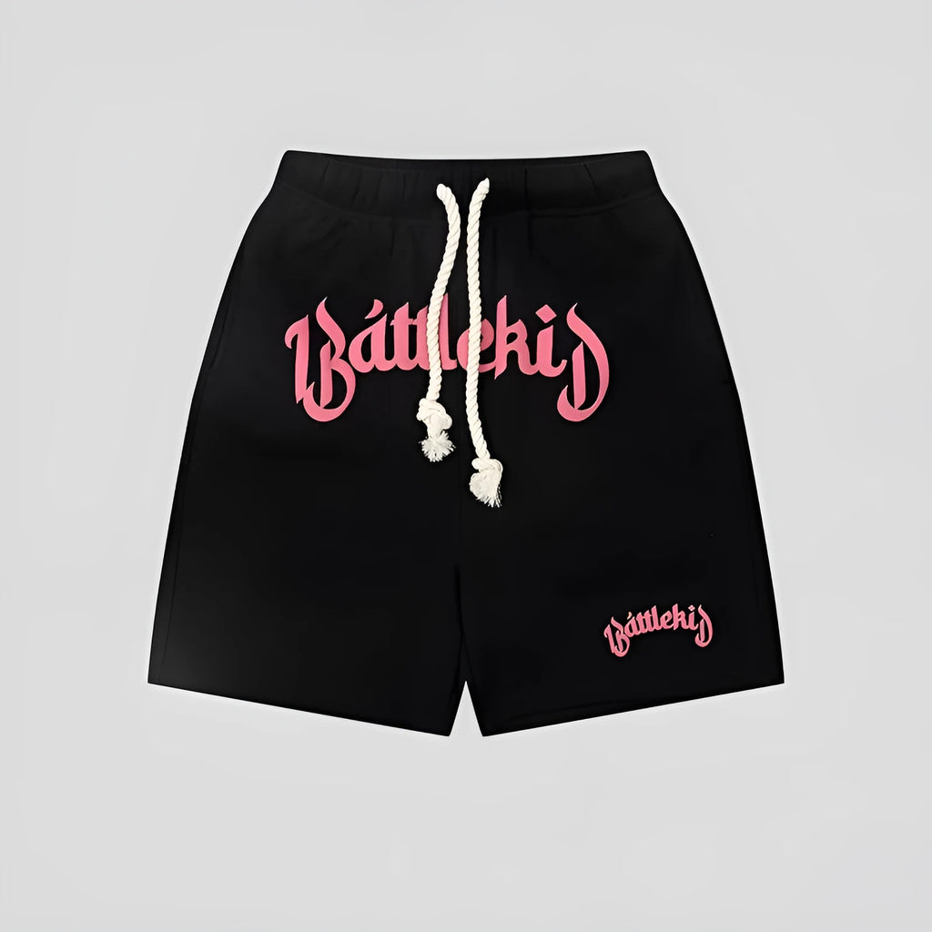 Women's cropped loose-fit sweatpants in cotton blend fabric on a hanger.