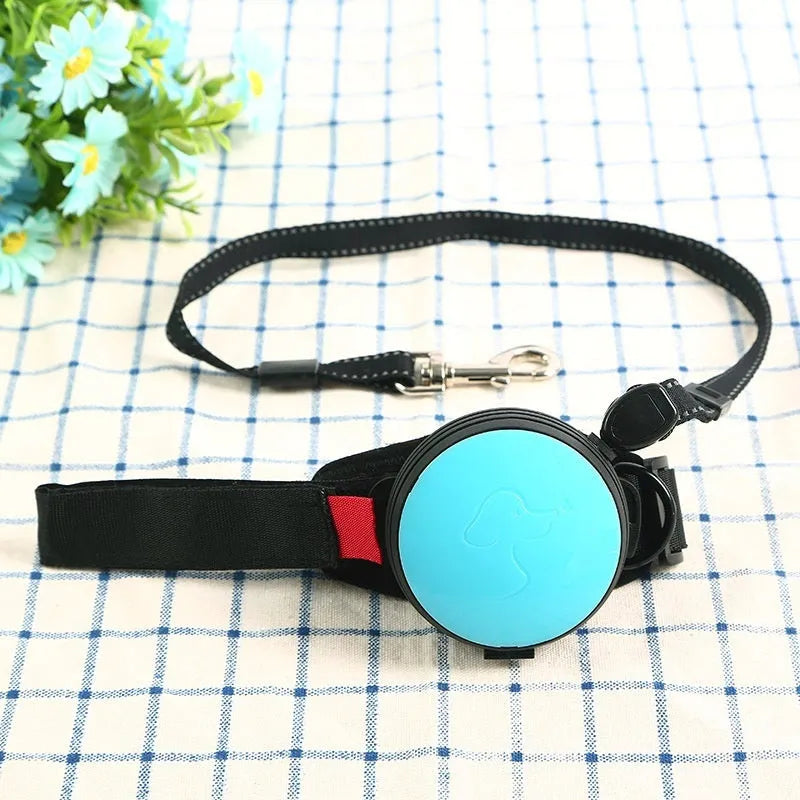 3 metre automatic retractable dog lead in six colour options with lockable brake