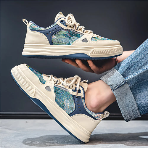 Canvas casual flat shoes in Milan green colour with round toe design