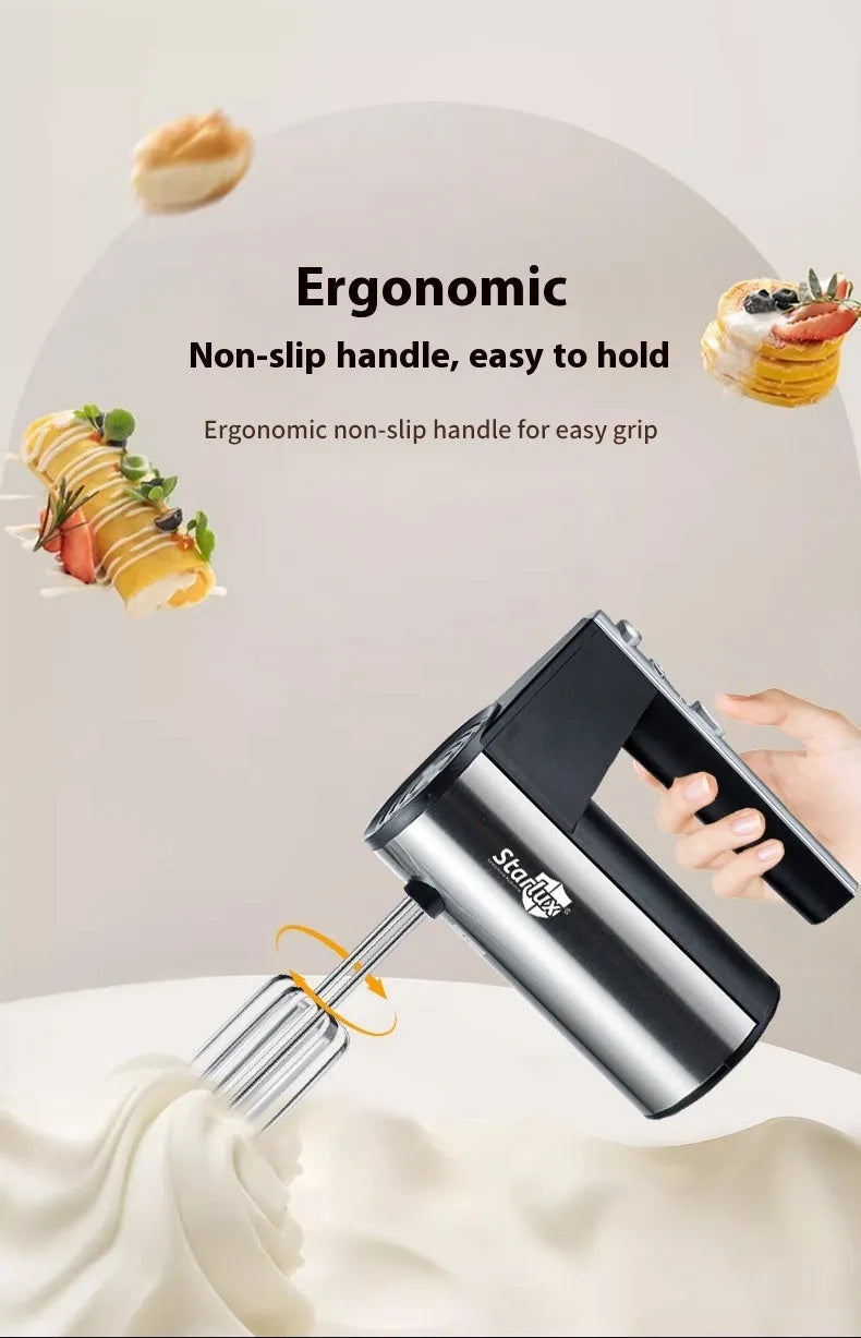 SL-25209 500W electric hand mixer with 5-speed control for baking tasks