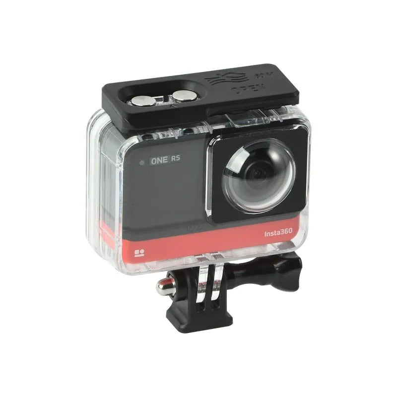Transparent waterproof case for Insta360 One RS Panoramic Camera