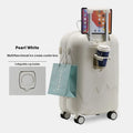 Ice cream pattern small lightweight suitcase with universal wheels in mint green