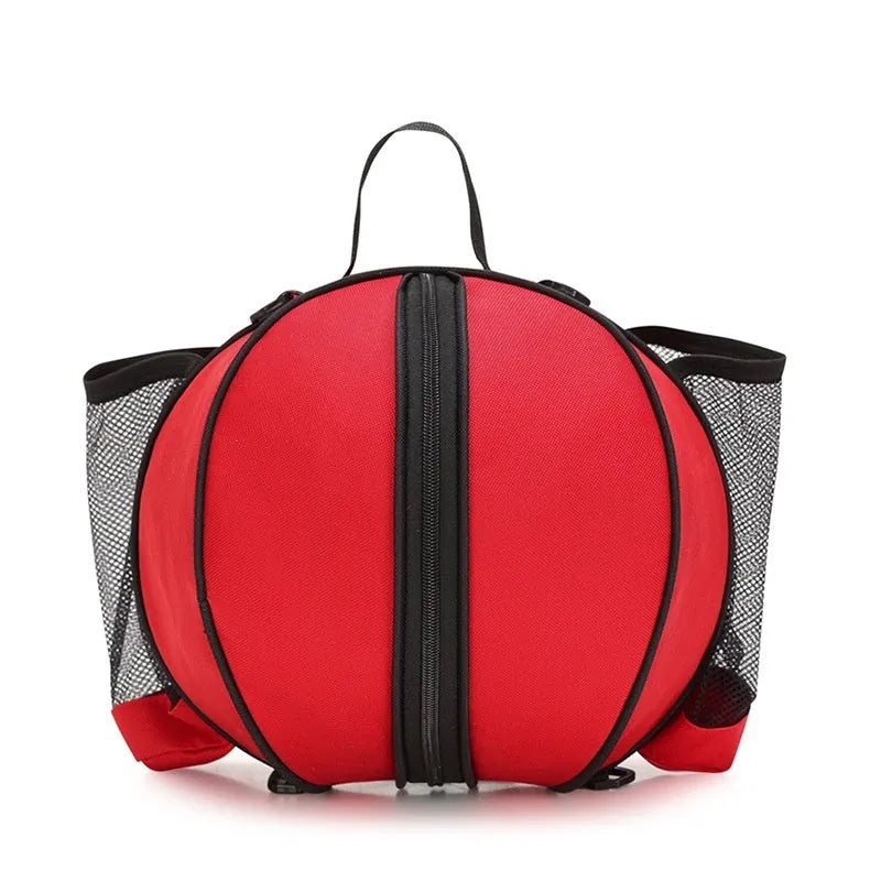 Oxford cloth basketball bag with 9L capacity showing one-shoulder and two-shoulder carrying options