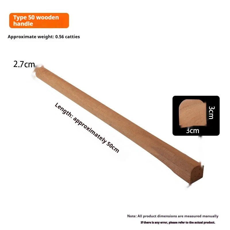 Locust wood square axe handle for replacement, shown in various lengths for wood chopping tools.