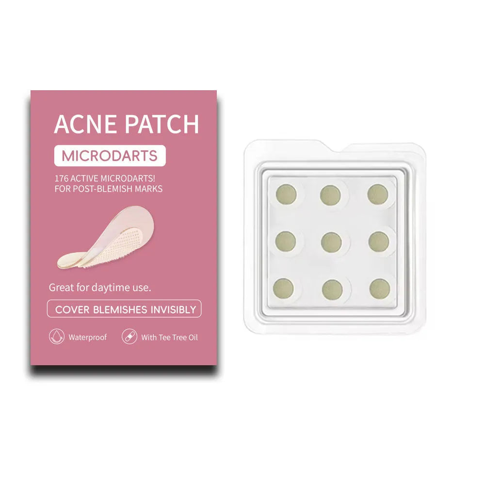 Box of 9 hydrocolloid acne patches for pimple desalting treatment