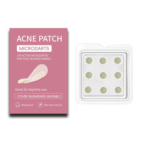 Box of 9 hydrocolloid acne patches for pimple desalting treatment