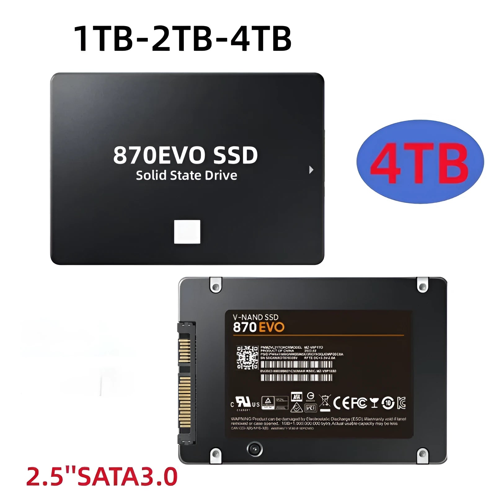 Samsung 870 EVO 2.5-inch SATA III internal solid-state drive for PC and laptop storage upgrades