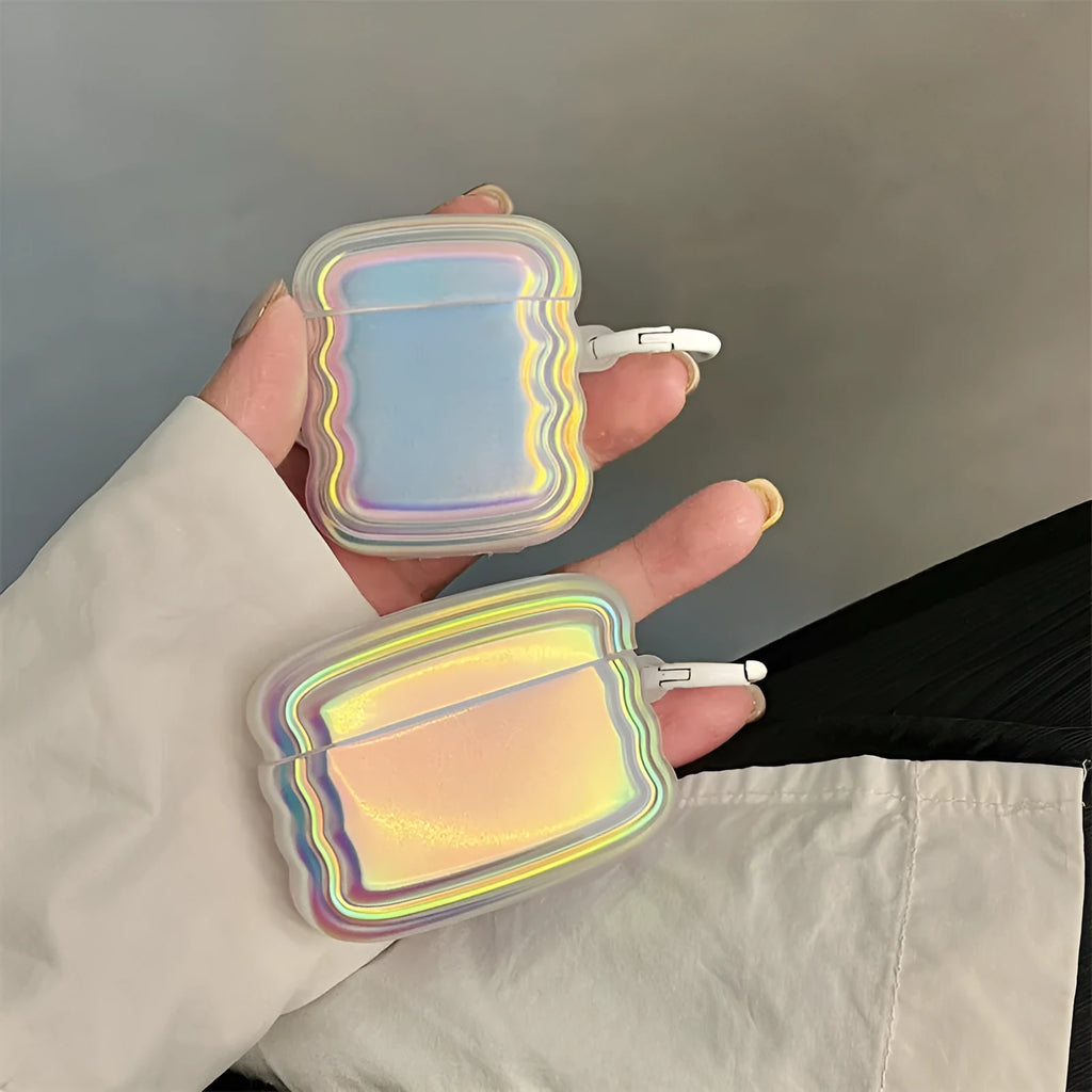 Silicone laser headset case with magic ring design for AirPods Pro and other models