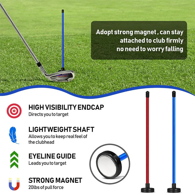 Magnetic direction baseball bar golf swing trainer tool in aluminium alloy