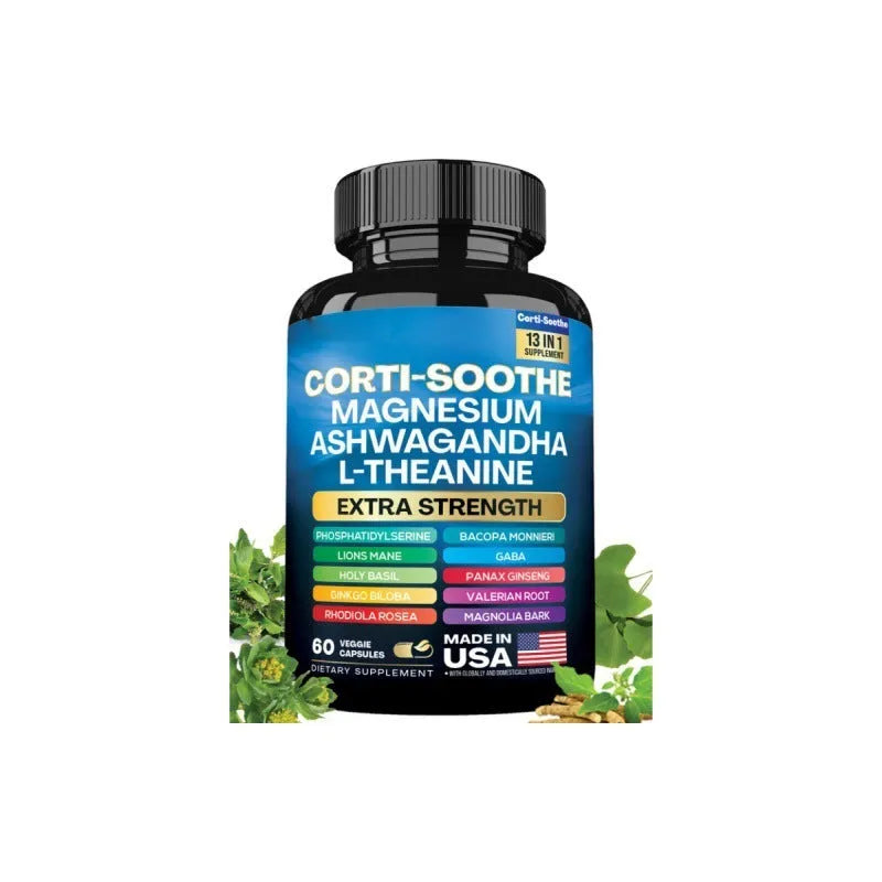Bottle of 60 South African Drunken Eggplant Magnesium supplement capsules.