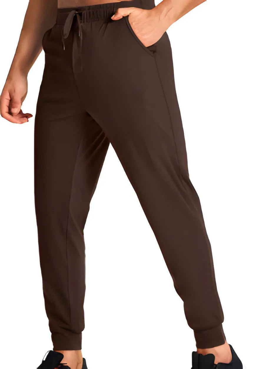 Men's loose fit polyester work trousers in solid colour with size range XS to 4XL