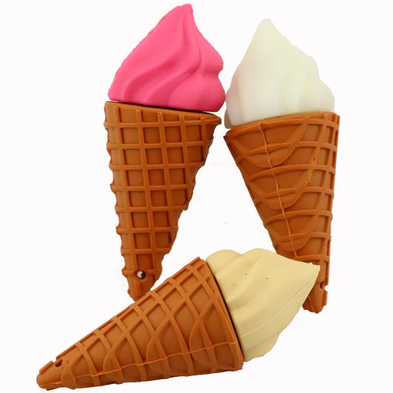 Mini ice cream USB stick in lotus root pink or pink pink colour with USB connector