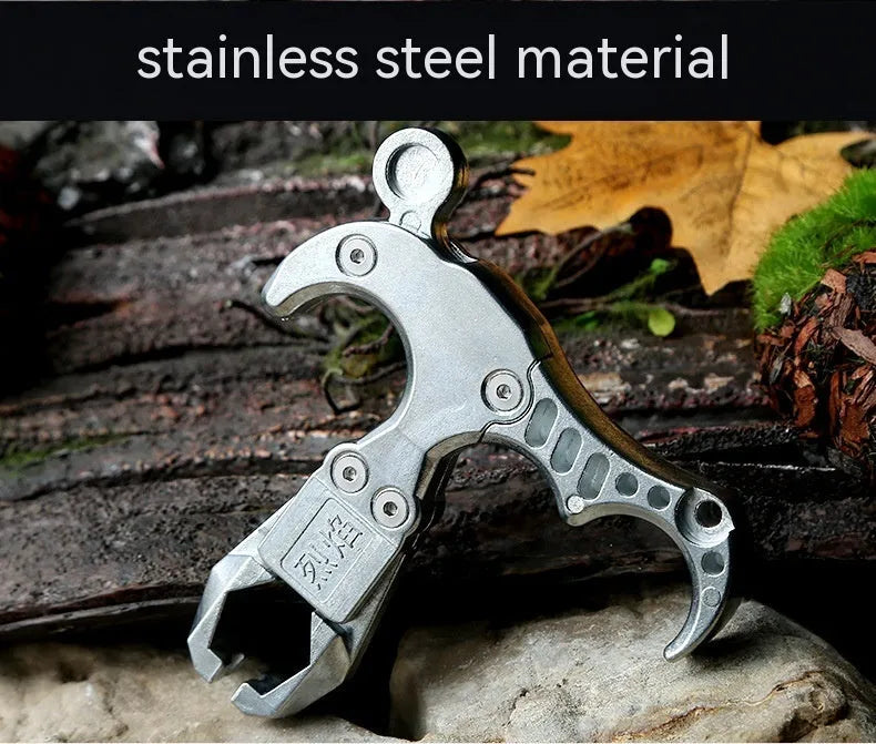 Zinc alloy archery release aid with two-axis harpoon clip for bow training