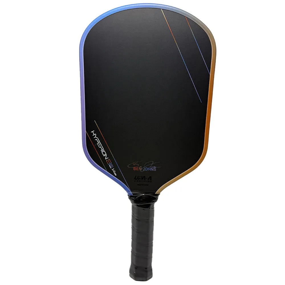 Aurora multicolor Hyperion 3s patterned pickleball racket with T700 carbon fibre face