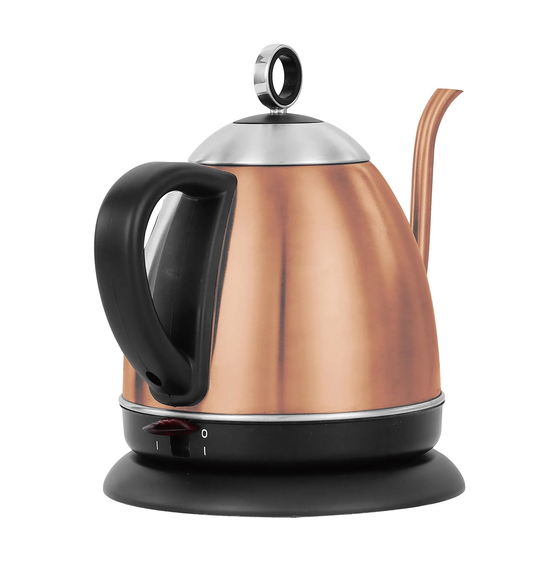 Gold stainless steel automatic electric kettle with touch control panel