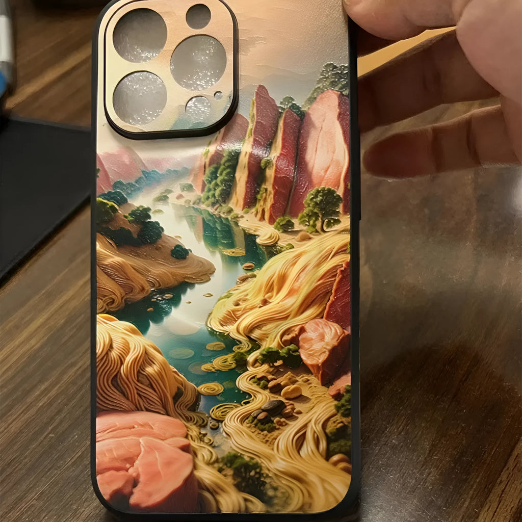 Slim magnetic suction protective phone case for iPhone 13 Pro in image colour with raised edges