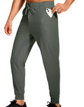 Men's loose fit polyester work trousers in solid colour with size range XS to 4XL