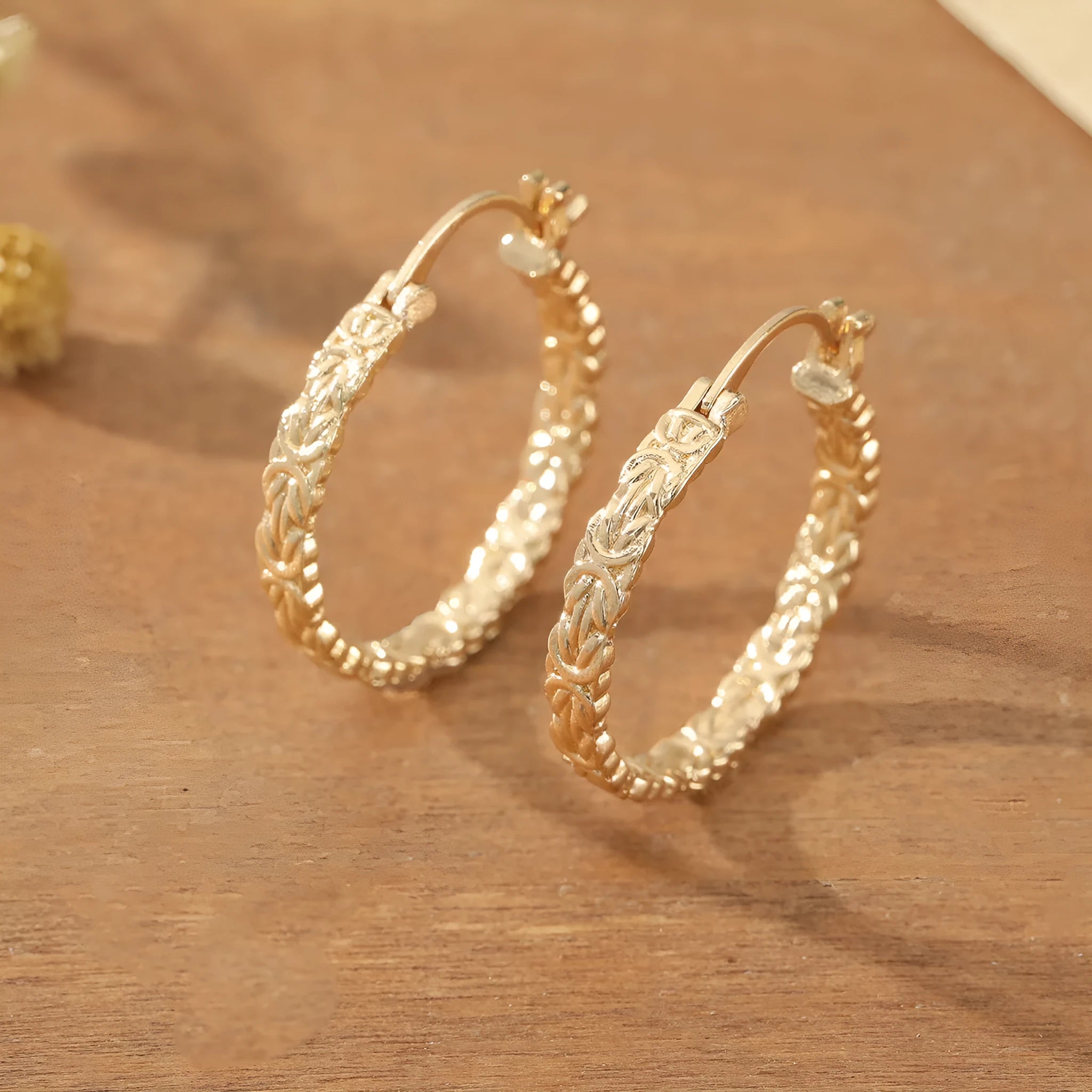 Matte brushed geometric earrings for women in picture colour made of zinc alloy with electroplating finish