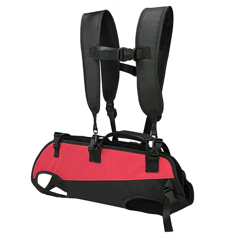 Multifunctional pet backpack that converts to stretcher in Oxford cloth with size options
