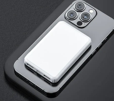 Black universal USB power bank for electric heating vests showing compact size.