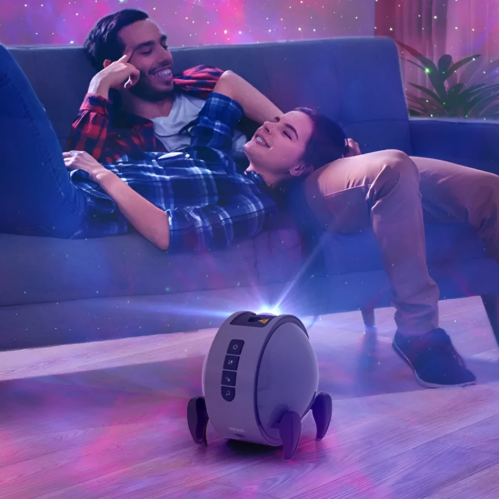 Dream Starry Sky Projector HD Laser Atmosphere USB-powered nebula light with aurora effect in a dark room