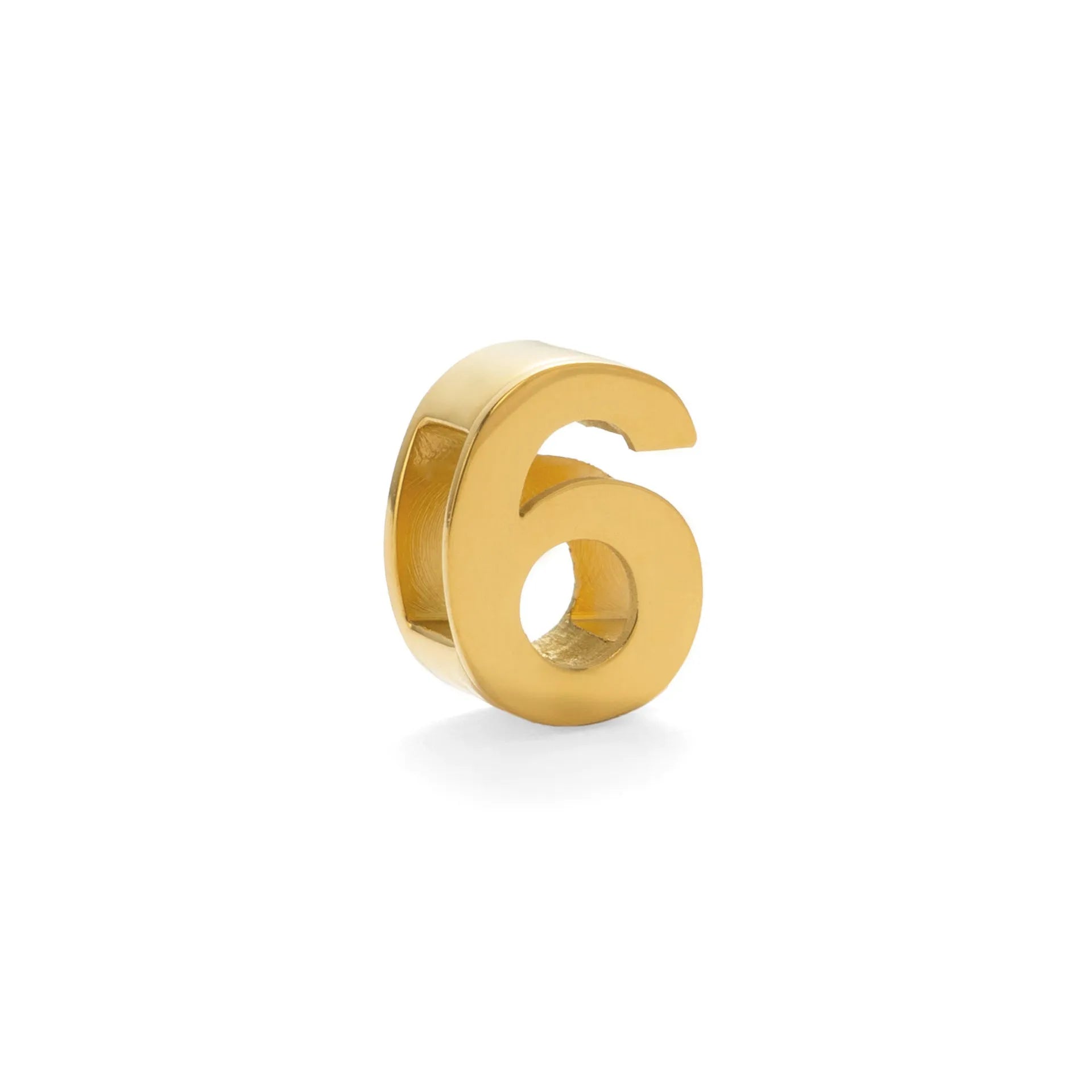 Gold titanium steel necklace with a letter A charm on a 40.5cm chain.