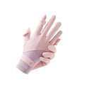 Ice silk sunscreen gloves for women with UPF50+ protection in various colours