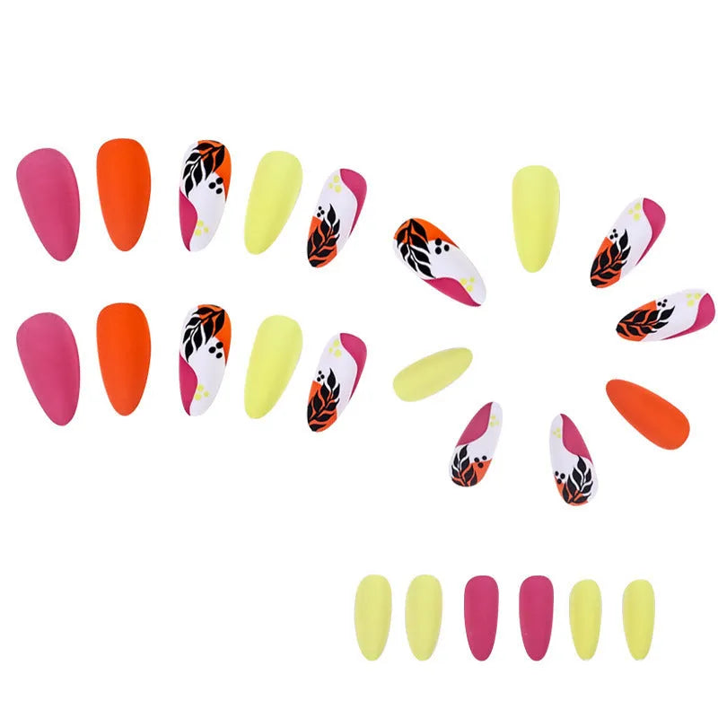 Wear Armour medium almond armour frosted nail stickers with four pattern designs in individual boxes