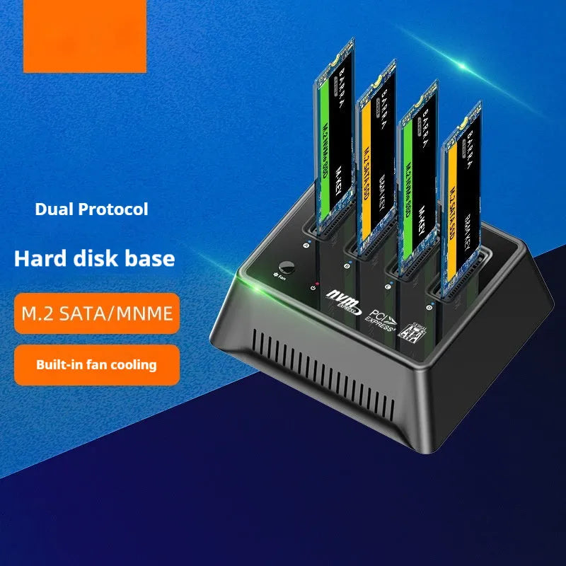 M2 SSD aluminium alloy heatsink base in European standard colour K30174P2 measuring 90x78x34mm