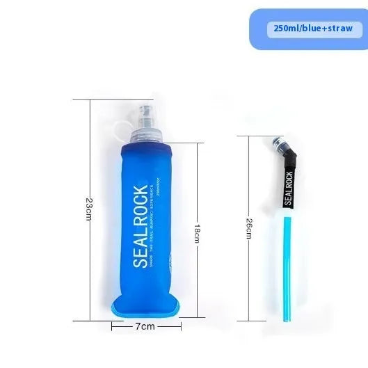 Plastic portable drinking straw for mountain climbing and cycling off-road use