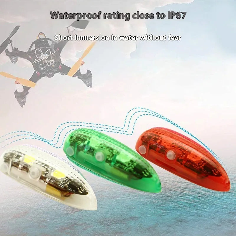 V3 Wireless Charging Waterproof Navigation Light for RC model cars and boats in green, red, or white