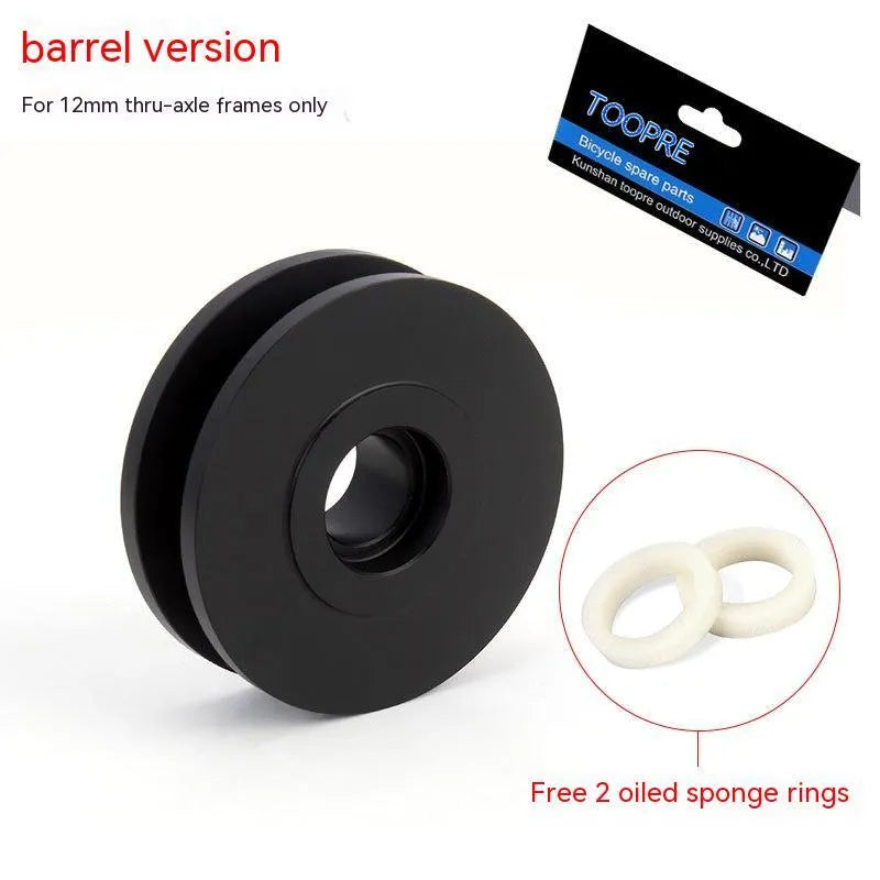 Aluminium bicycle chain holder tool in barrel shaft, basic, and quick release versions.