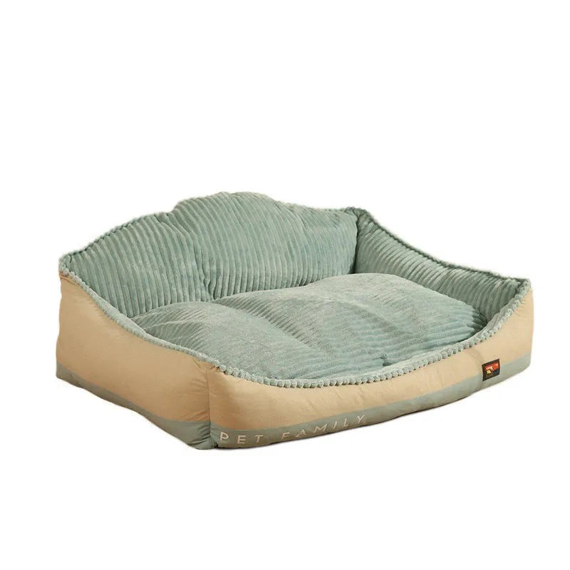 Morandi colour matching winter warm removable and washable lazy sofa dog mat cat bed kennel