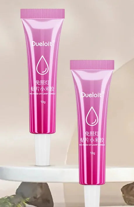 Xiaomi 10g quick-drying nail glue in pink lipstick-style tube for pasting nail tips