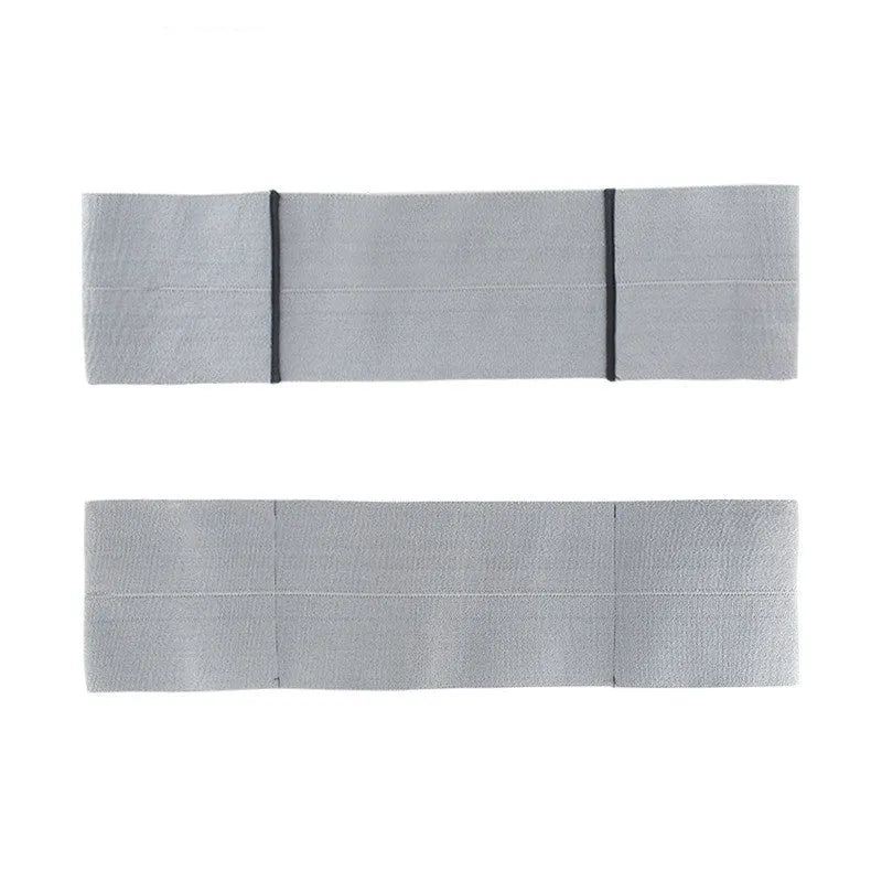 Elastic elbow support bandage for sports, shown in various colours: red, grey, blue, and black.