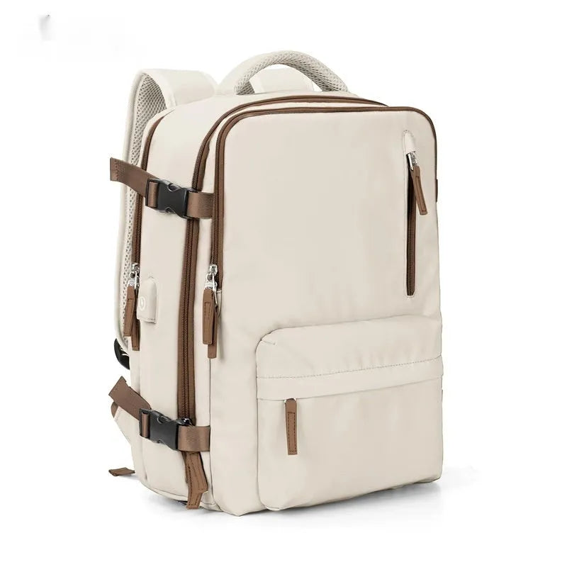 Waterproof nylon mummy backpack in multiple colour options showing large capacity travel bag