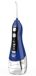 V580 portable 320ml electric dental irrigator water flosser in blue for adult oral hygiene
