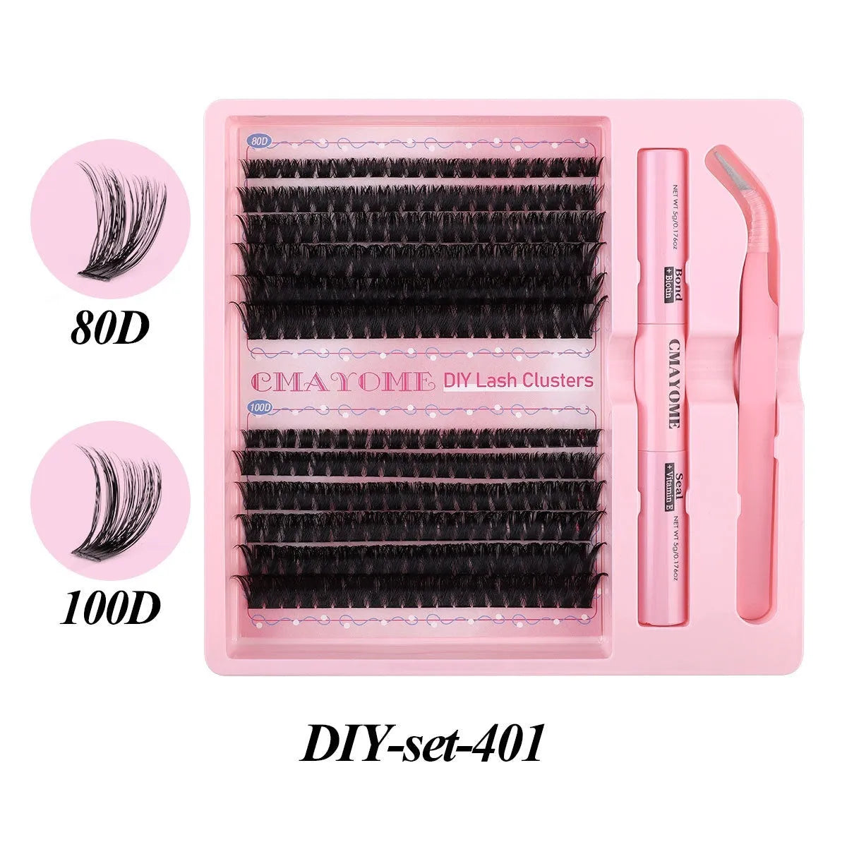 DIY single cluster false eyelashes with 15.5cm length artificial fibre material