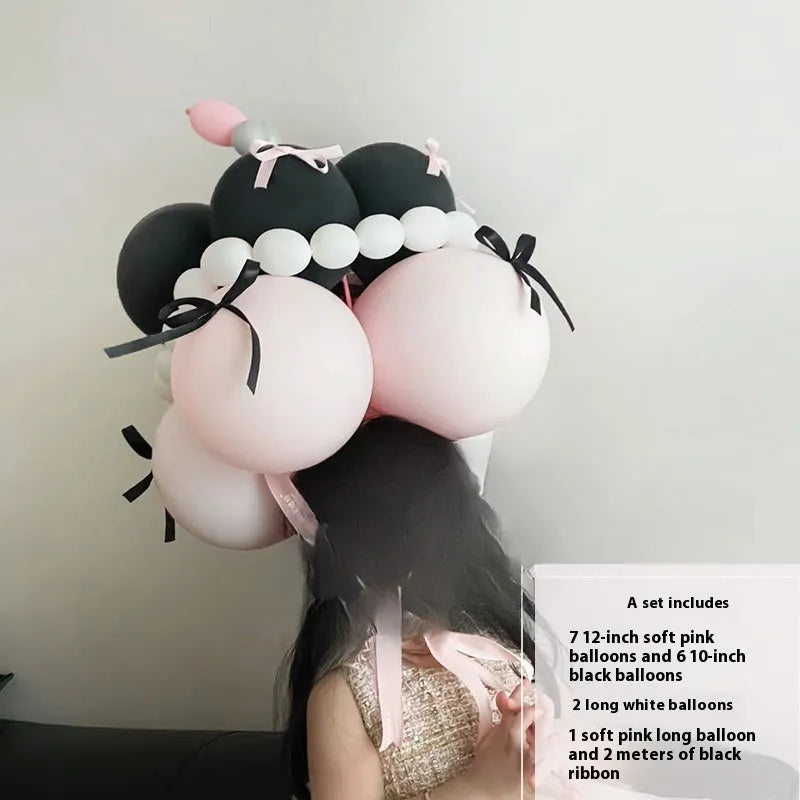 DIY balloon bouquet cake decorating kit with balloon set for handmade party centrepieces