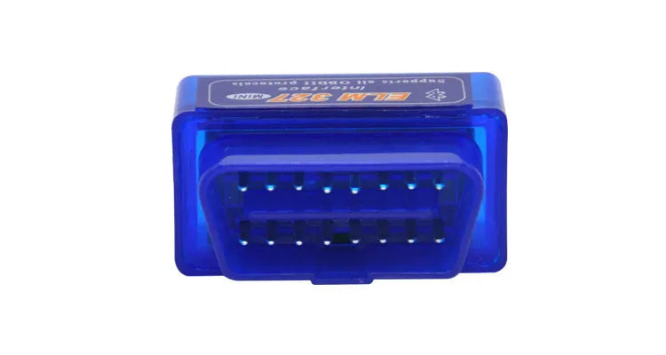 ELM327 Bluetooth OBD2 automotive diagnostic scanner with compact 45mm design for fault code reading