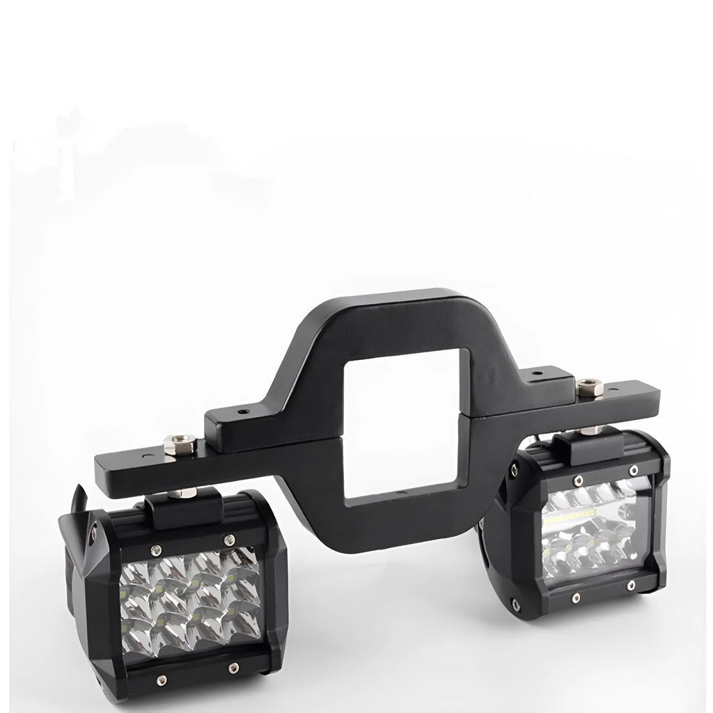 Black off-road vehicle modified coupler bracket for trailer hook lamp holder mounting