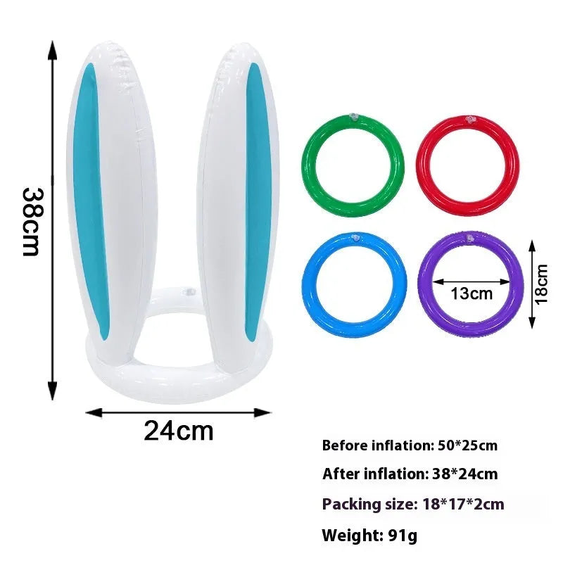 PVC inflatable octopus ferrule throwing toy in multiple colours for coordination games