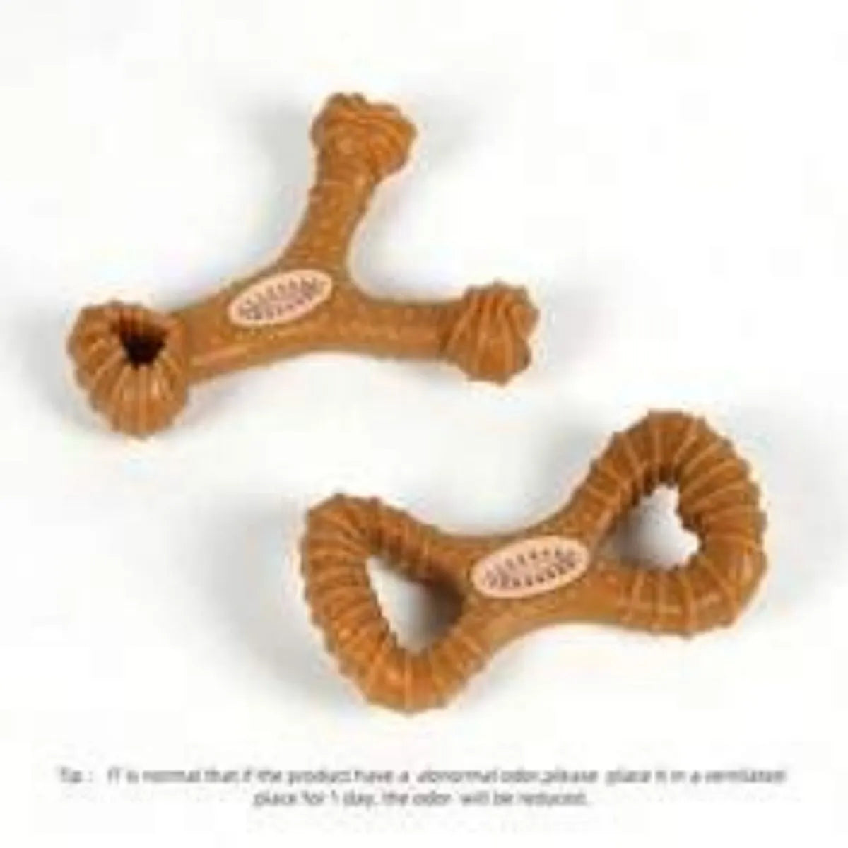 TPR dog chew bone toy in 8-shape and Y-shape designs for teeth cleaning